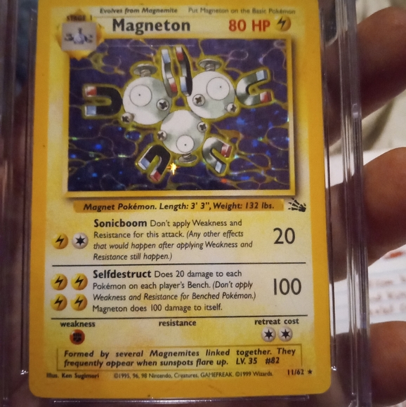 Vintage rare 1999 pokemon MAGNETON HOLO CGC SLAB - Picture 3 of 6
